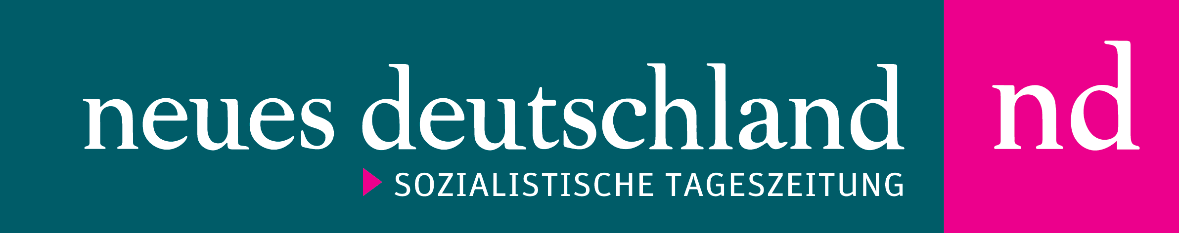 Dies ist das Logo der Zeitung Neues Deutschland.
