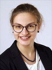 This is a portrait of Carolin Brinkmann