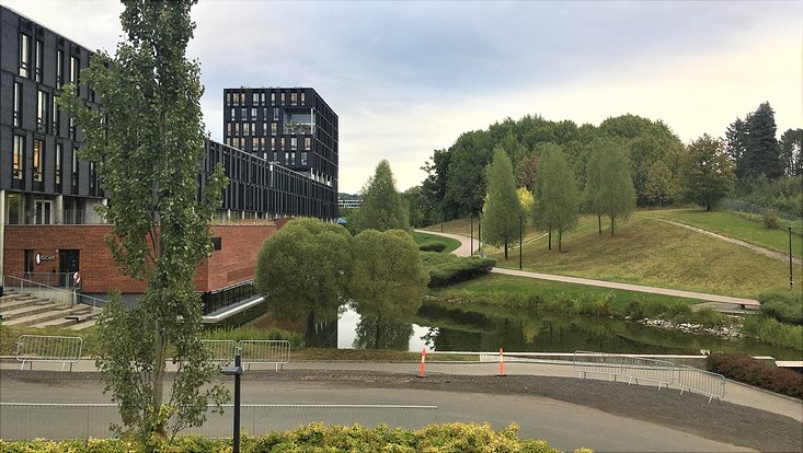 Dieses Bild zeigt den Campus der Universität von Oslo